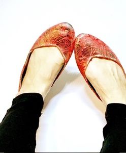 Beautiful Dollhouse Copper and Red Flats